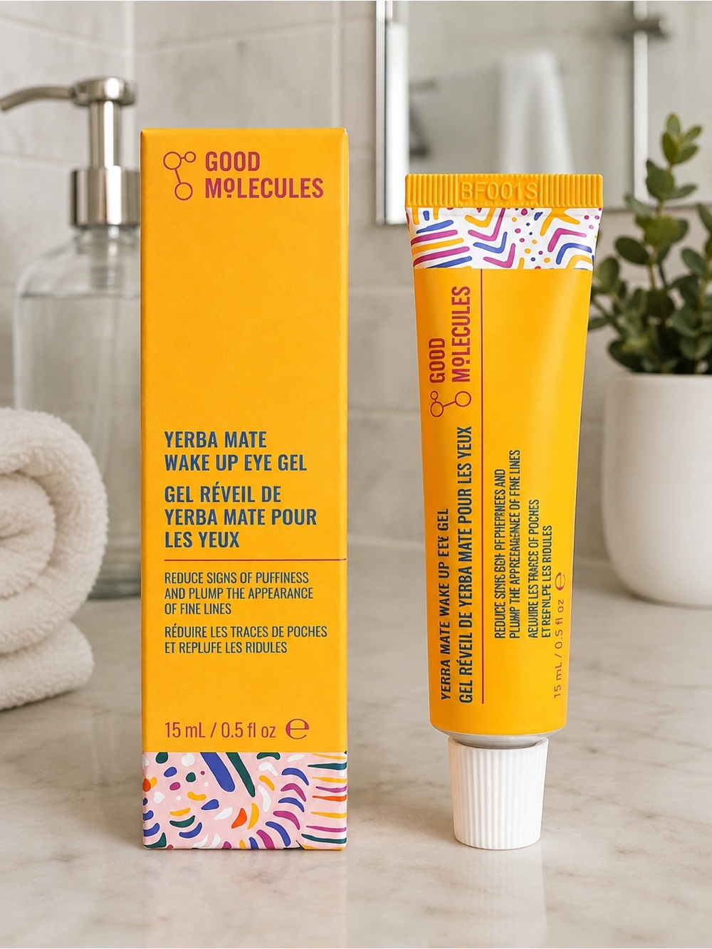 Good Molecules Yerba Mate Wake Up Eye Gel 15ml Full Size NEW